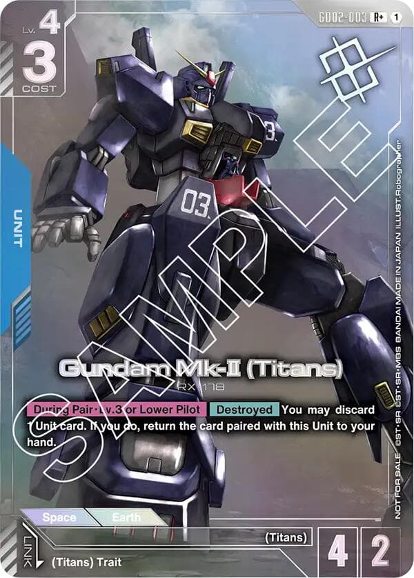 Gundam Mk-II (Titans) (Store Tournament Winner Pack 02) — Gundam Promotional Cards card