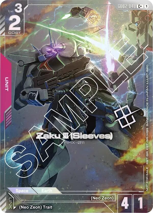 Zaku III (Sleeves) (Store Tournament Winner Pack 02) — Gundam Promotional Cards card