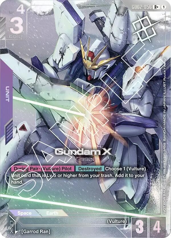 Gundam X (GD02-056) (Store Tournament Winner Pack 02) — Gundam Promotional Cards card