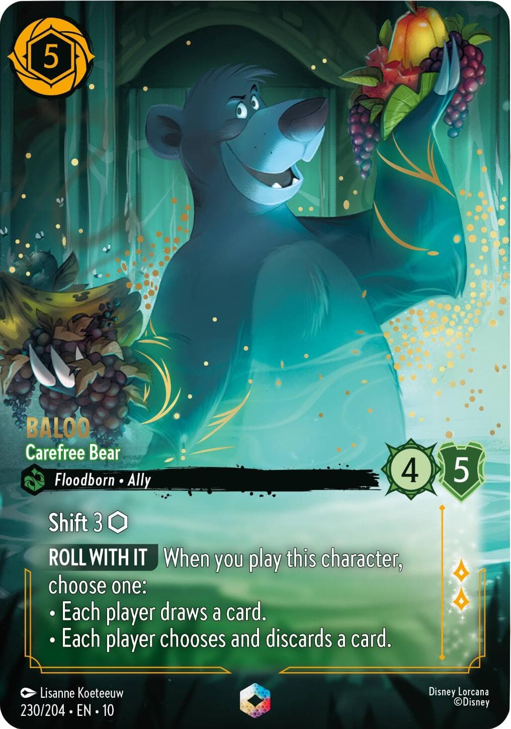 Baloo - Carefree Bear (Enchanted) — Whispers in the Well card