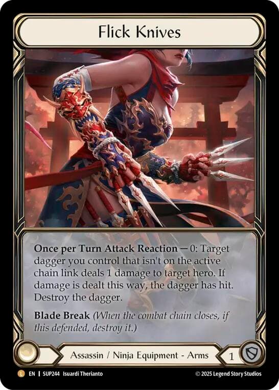 Flick Knives (Extended Art) — Super Slam card
