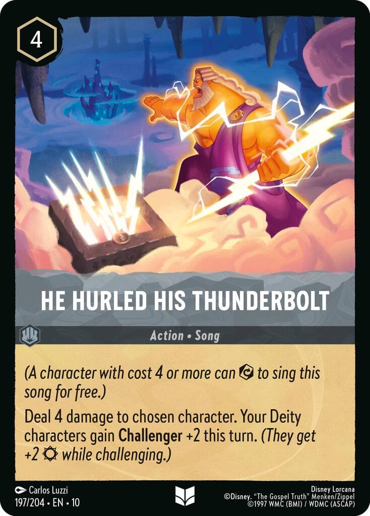He Hurled His Thunderbolt — Whispers in the Well card