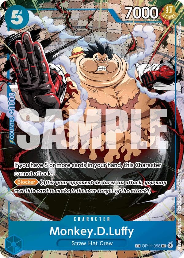 Monkey.D.Luffy - OP11-058 (TR) — Carrying On His Will card