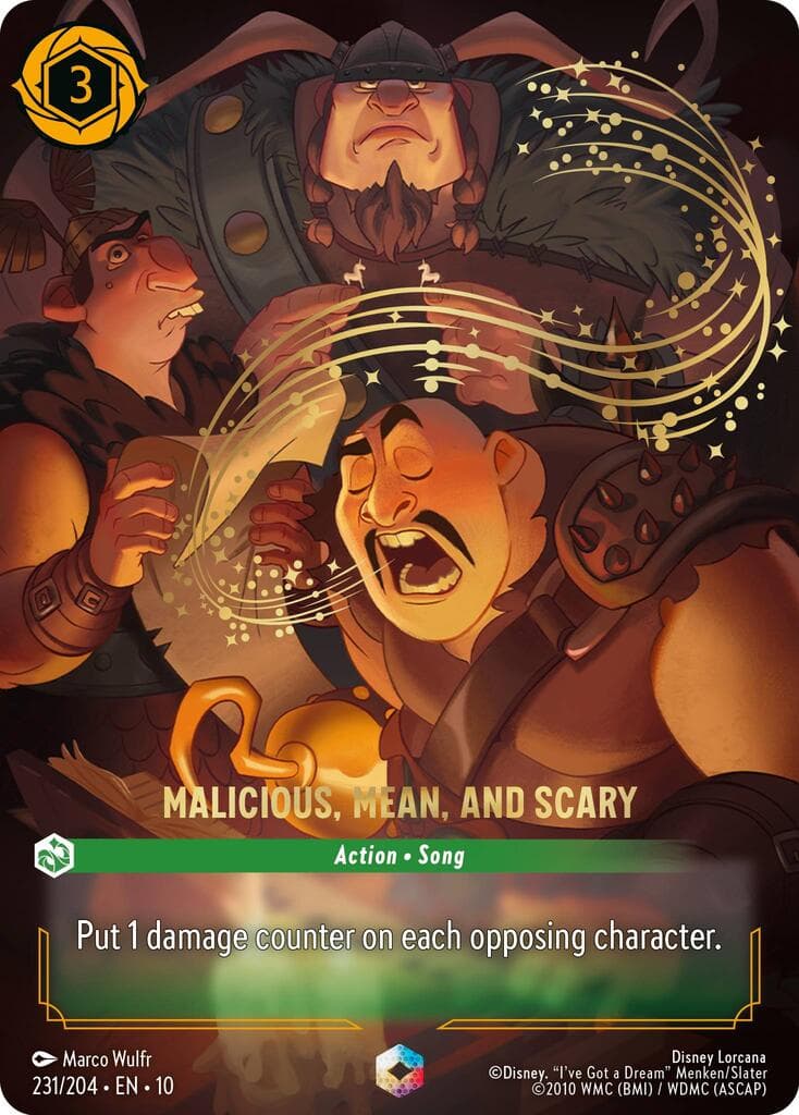 Malicious, Mean, and Scary (Enchanted) — Whispers in the Well card