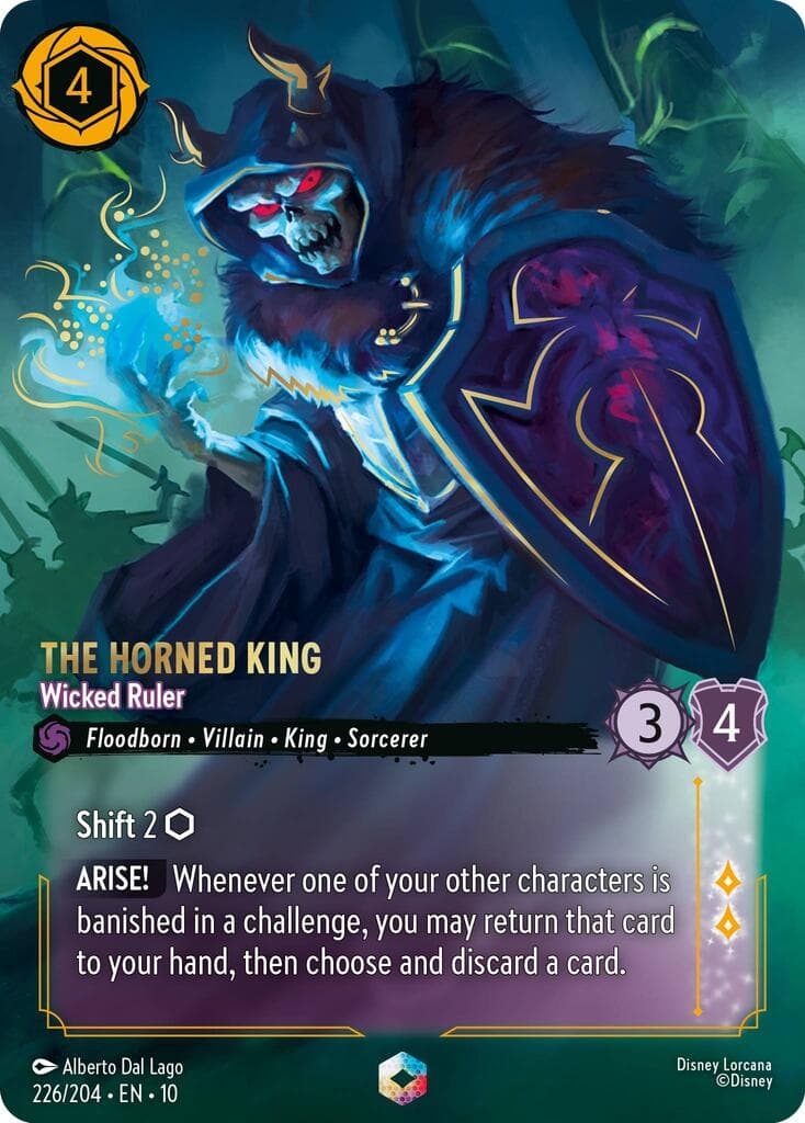 The Horned King - Wicked Ruler (Enchanted) — Whispers in the Well card
