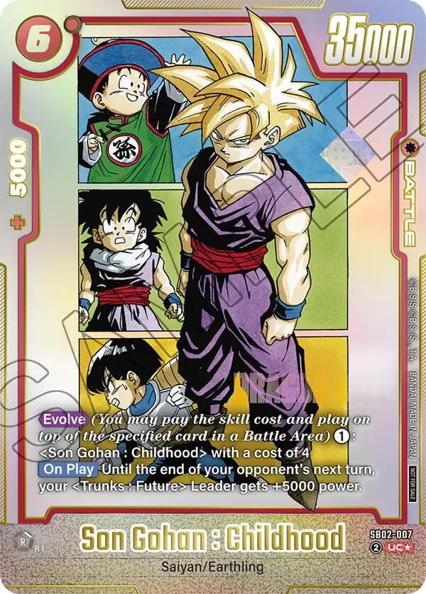 Son Gohan : Childhood - SB02-007 — Tournament and Championship Promos card