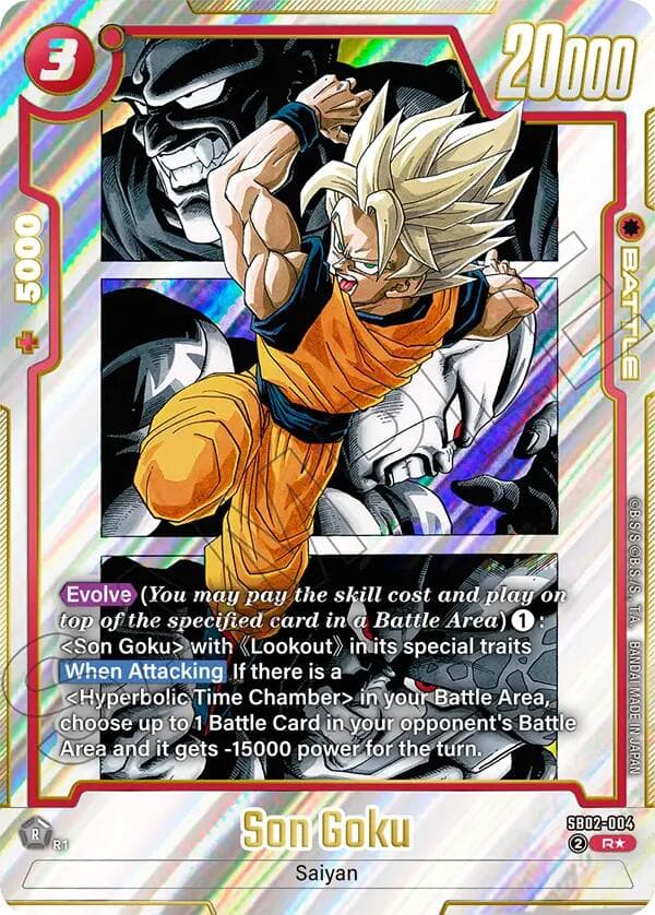 Son Goku - SB02-004 (Alternate Art) — Manga Booster 02 card
