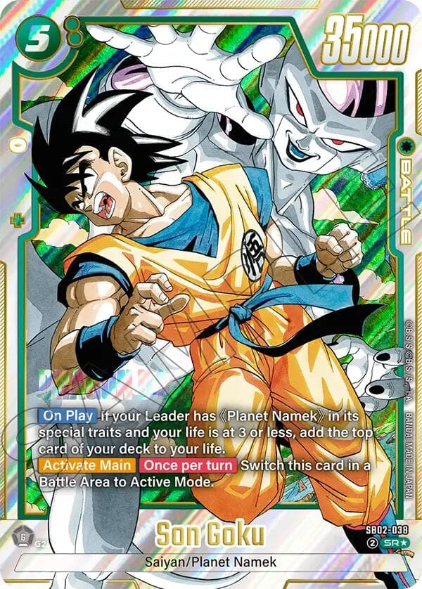 Son Goku - SB02-038 (Alternate Art) — Manga Booster 02 card