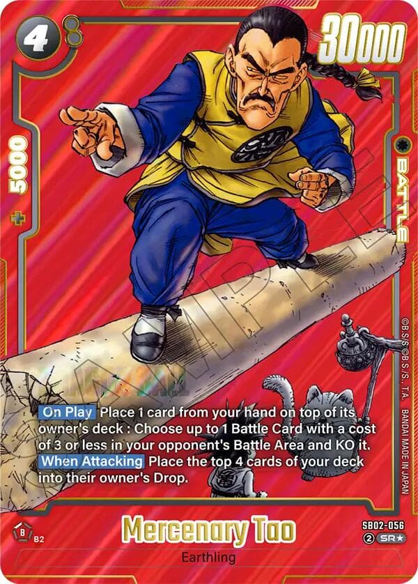 Mercenary Tao (Alternate Art) — Manga Booster 02 card