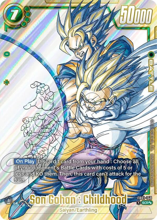 Son Gohan : Childhood - FB01-140 — Manga Booster 02 card