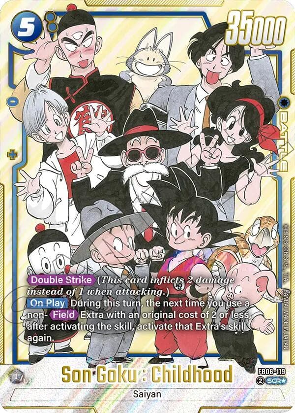 Son Goku : Childhood - FB06-119 (Alternate Art) — Manga Booster 02 card