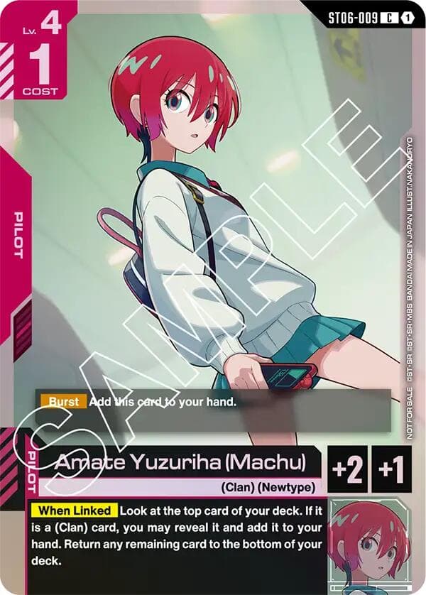Amate Yuzuriha (Machu) (ST06 Release Event) — Gundam Promotional Cards card