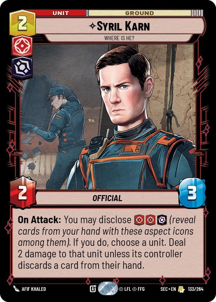 Syril Karn - Where Is He? — Secrets of Power card
