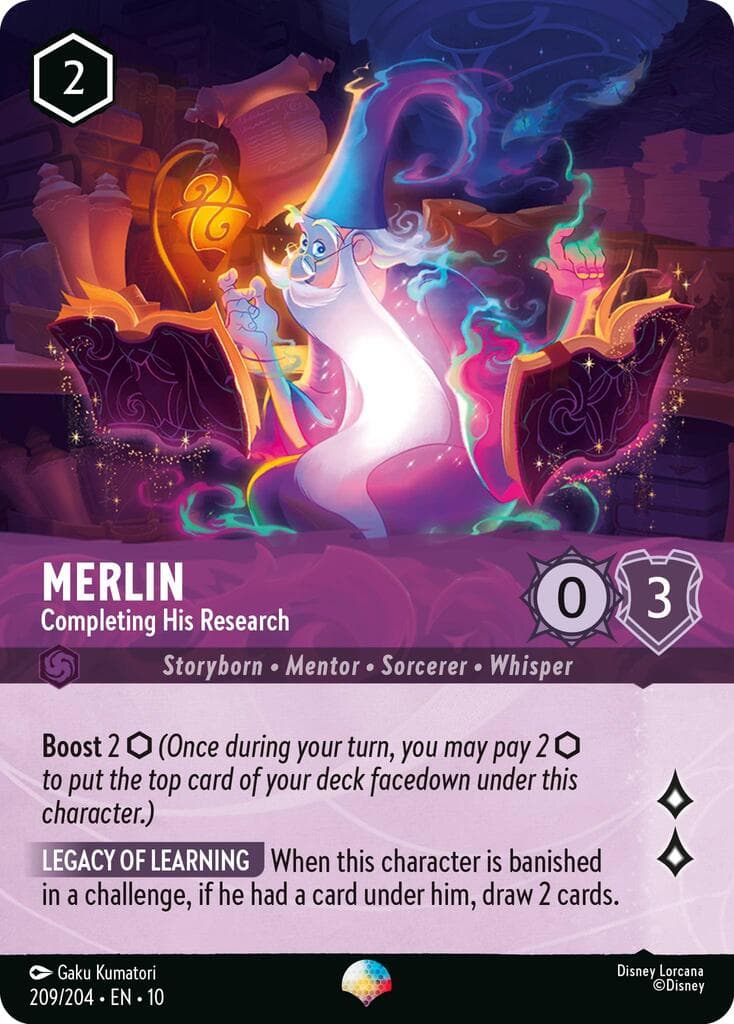 Merlin - Completing His Research (Epic) — Whispers in the Well card