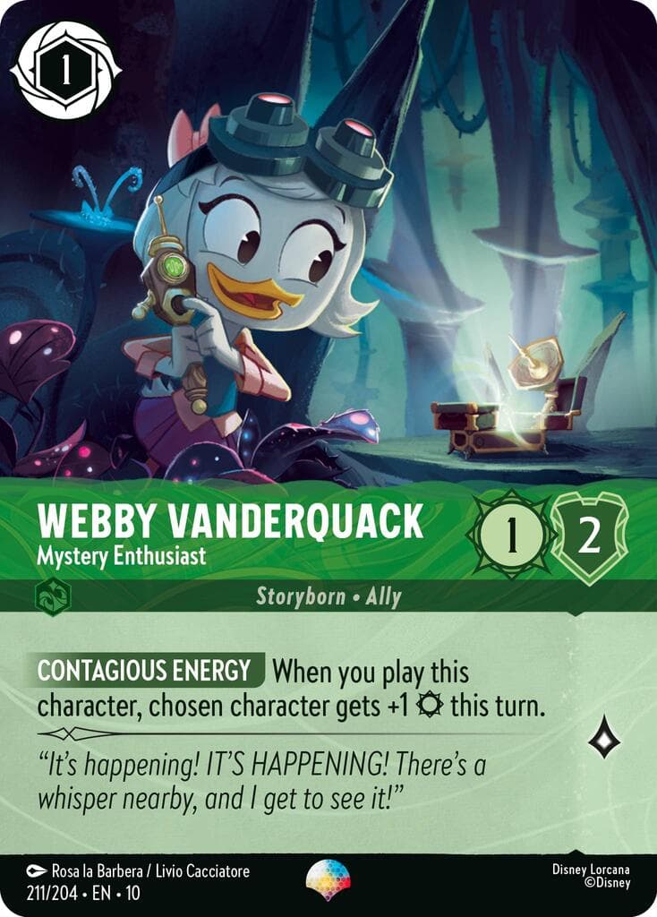 Webby Vanderquack - Mystery Enthusiast (Epic) — Whispers in the Well card