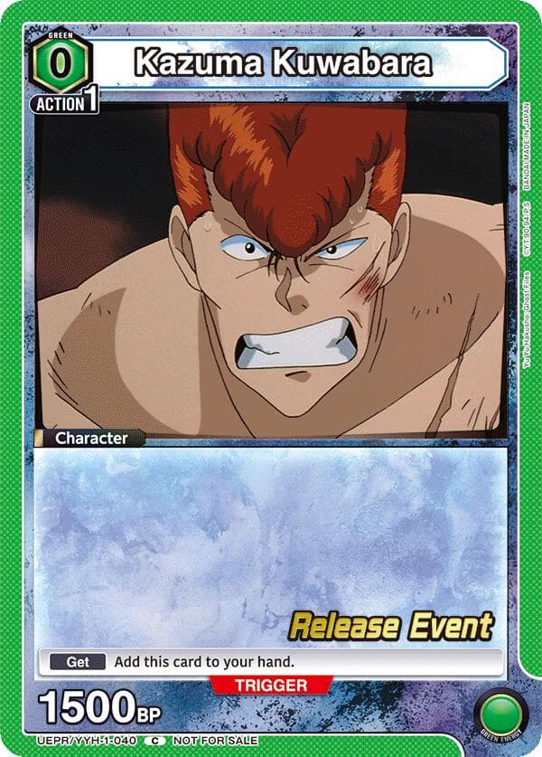 Kazuma Kuwabara (040) — UE13BT: Yu Yu Hakusho: Ghost Files Release Event Cards card