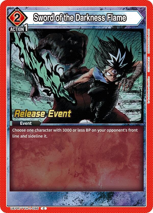 Sword of the Darkness Flame — UE13BT: Yu Yu Hakusho: Ghost Files Release Event Cards card