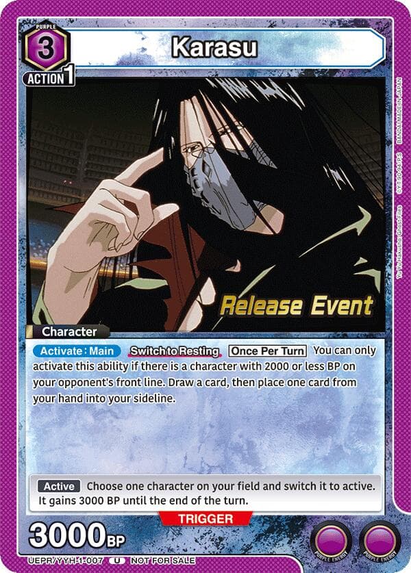 Karasu (007) — UE13BT: Yu Yu Hakusho: Ghost Files Release Event Cards card