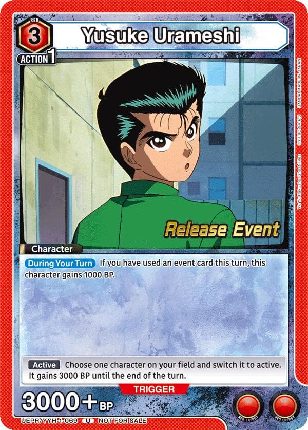 Yusuke Urameshi (069) — UE13BT: Yu Yu Hakusho: Ghost Files Release Event Cards card