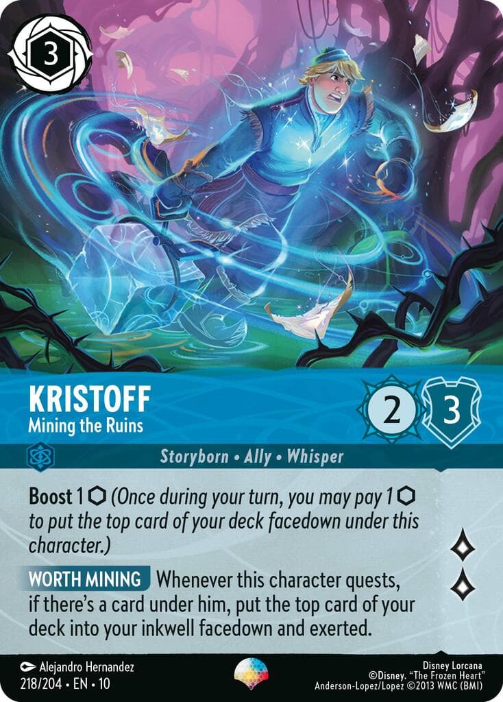 Kristoff - Mining the Ruins (Epic) — Whispers in the Well card