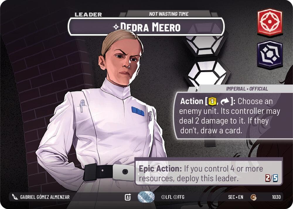 Dedra Meero - Not Wasting Time (Showcase) — Secrets of Power card