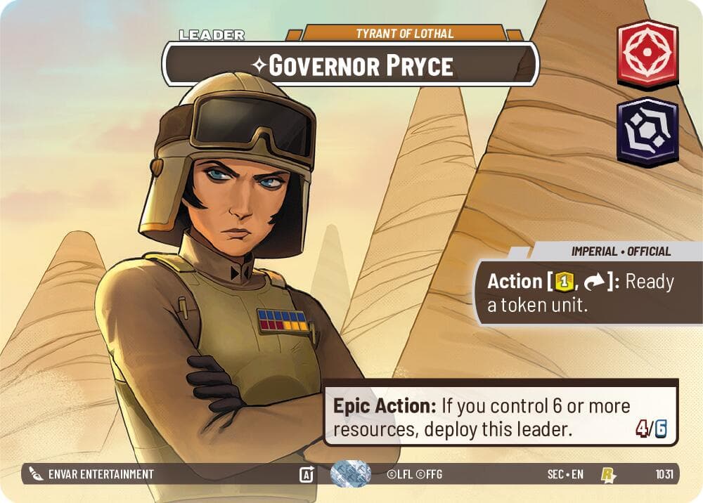 Governor Pryce - Tyrant of Lothal (Showcase) — Secrets of Power card