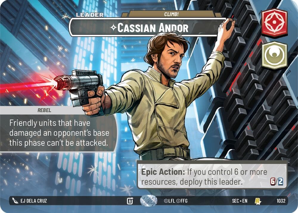 Cassian Andor - Climb! (Showcase) — Secrets of Power card