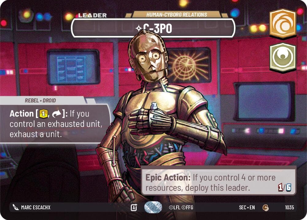C-3PO - Human-Cyborg Relations (Showcase) — Secrets of Power card