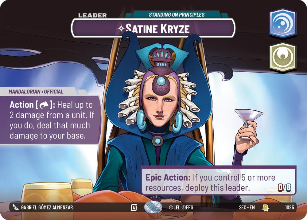 Satine Kryze - Standing on Principles (Showcase) — Secrets of Power card