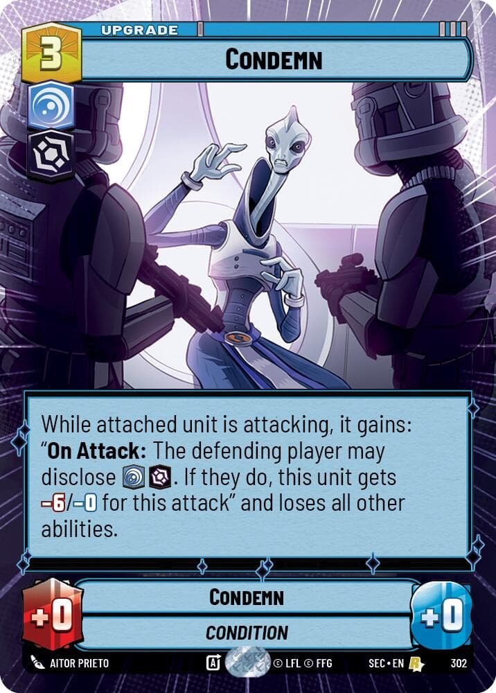 Condemn (Hyperspace) — Secrets of Power card
