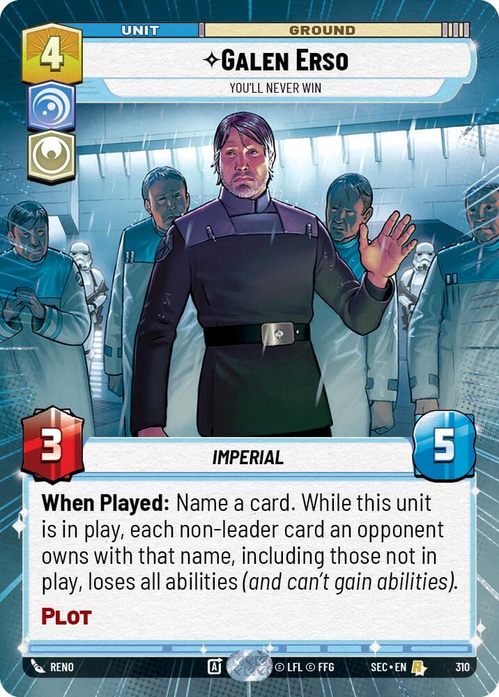 Galen Erso - You'll Never Win (Hyperspace) — Secrets of Power card
