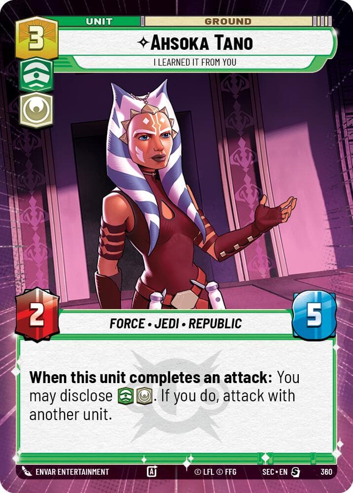 Ahsoka Tano - I Learned It from You (Hyperspace) — Secrets of Power card