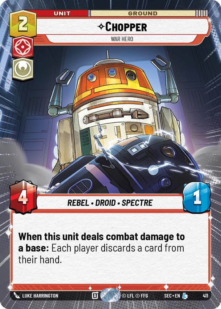 Chopper - War Hero (Hyperspace) — Secrets of Power card