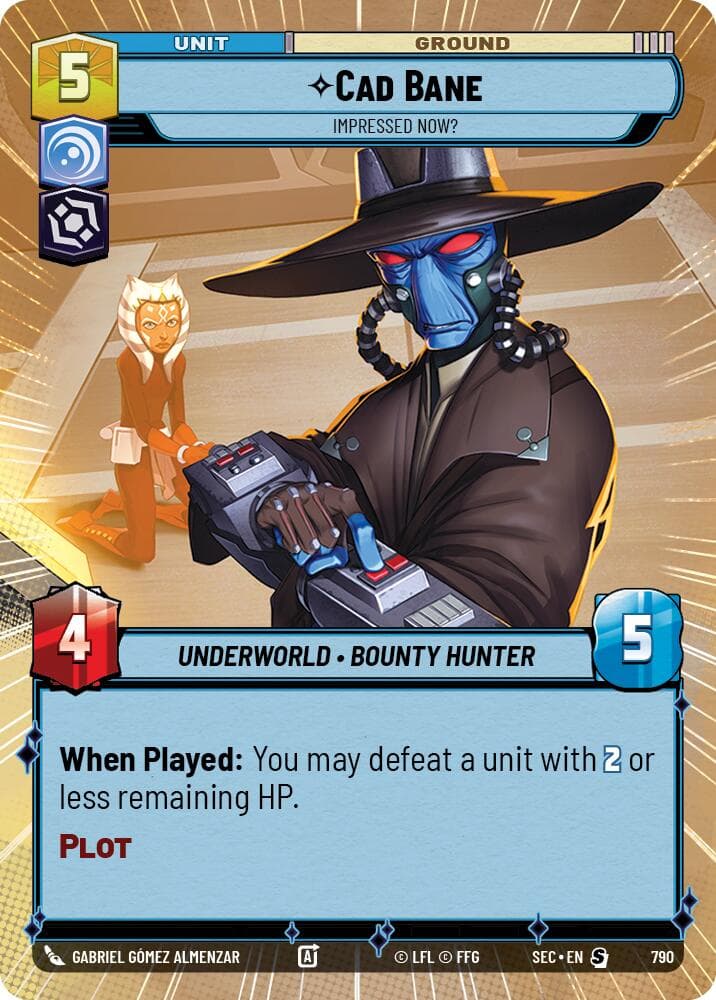 Cad Bane - Impressed Now? (Hyperspace Foil) — Secrets of Power card