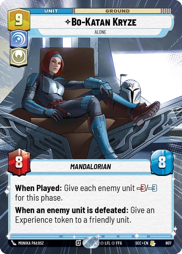 Bo-Katan Kryze - Alone (Hyperspace Foil) — Secrets of Power card