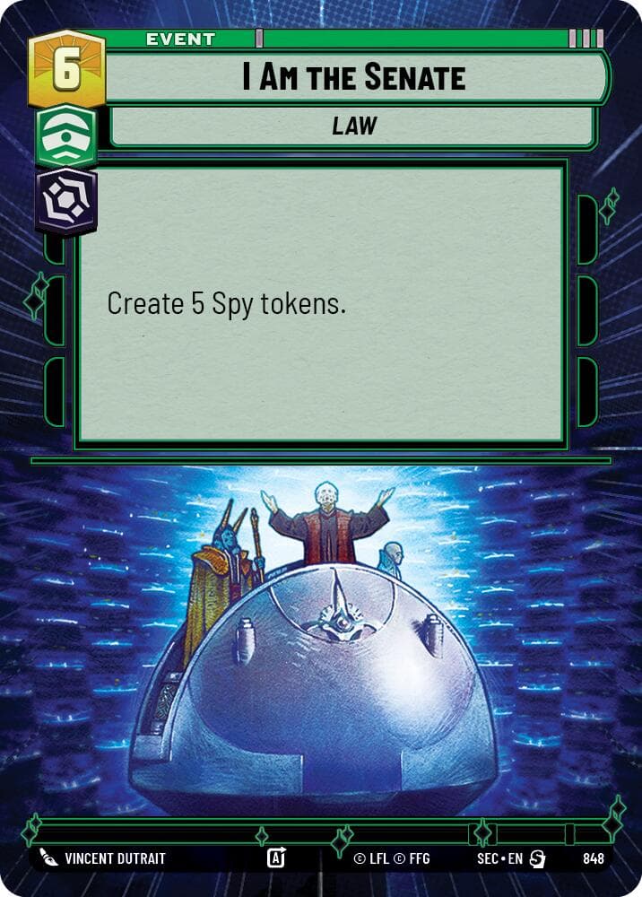 I Am the Senate (Hyperspace Foil) — Secrets of Power card