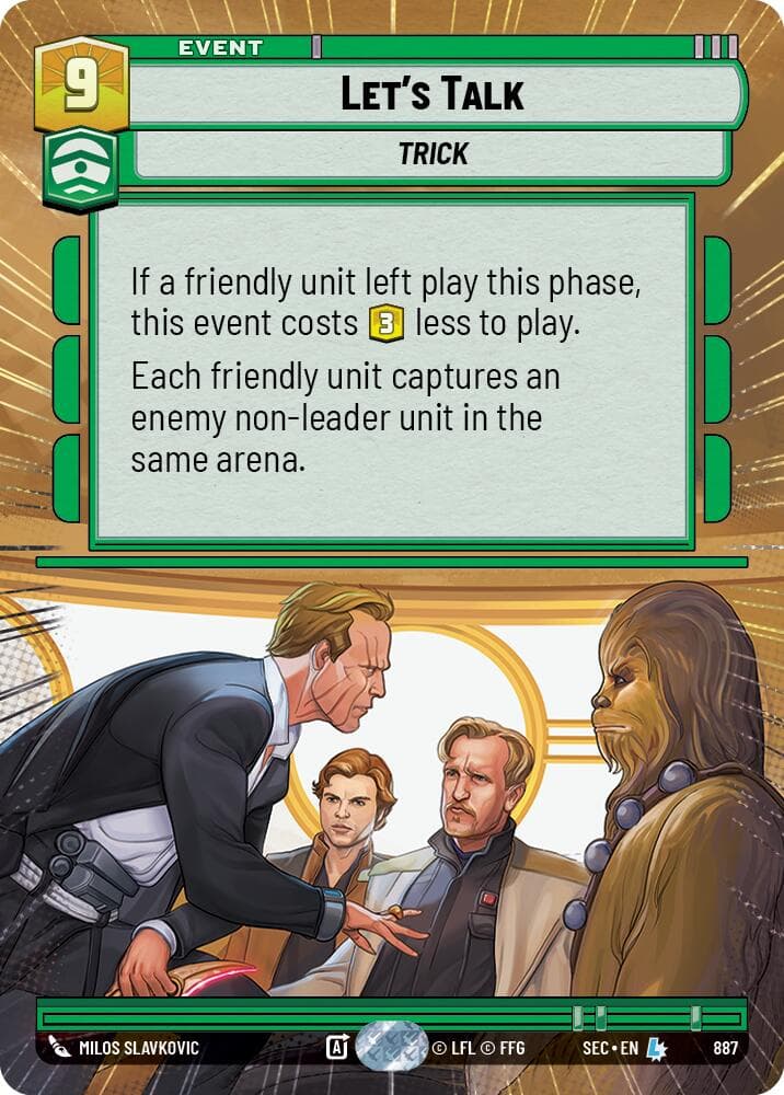 Let's Talk (Hyperspace Foil) — Secrets of Power card