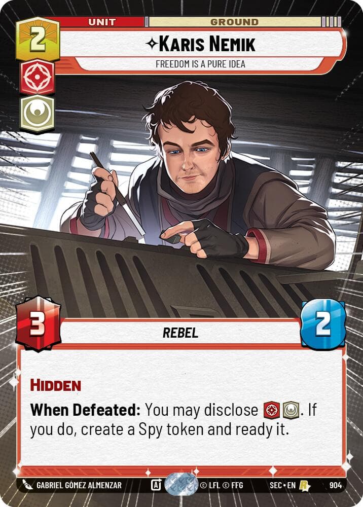 Karis Nemik - Freedom is a Pure Idea (Hyperspace Foil) — Secrets of Power card