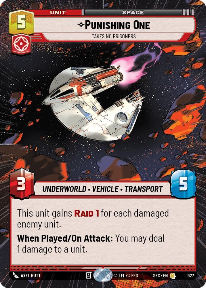 Punishing One - Takes No Prisoners (Hyperspace Foil) — Secrets of Power card