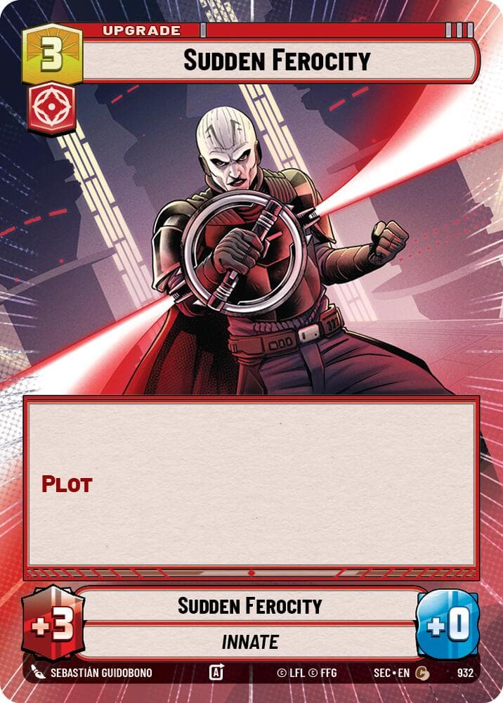 Sudden Ferocity (Hyperspace Foil) — Secrets of Power card