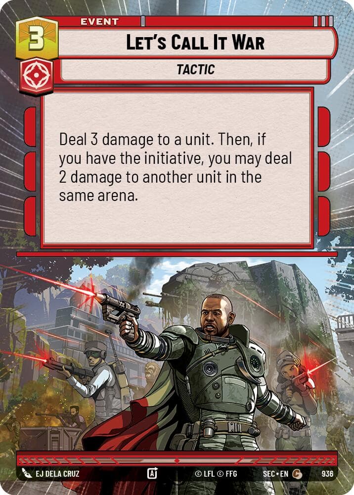 Let's Call It War (Hyperspace Foil) — Secrets of Power card