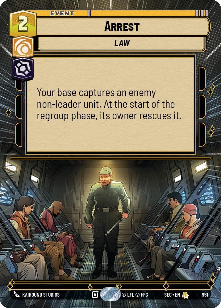 Arrest (Hyperspace Foil) — Secrets of Power card
