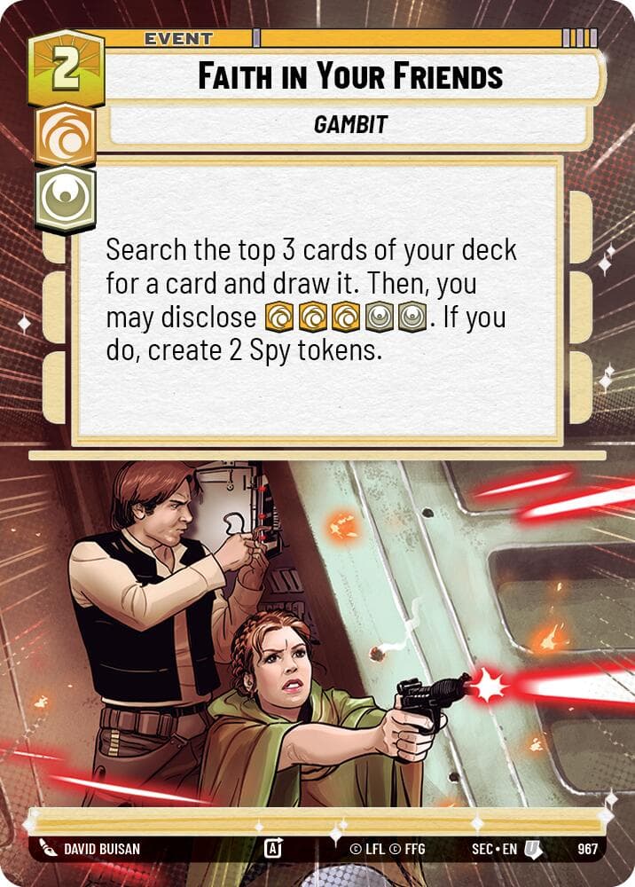 Faith in Your Friends (Hyperspace Foil) — Secrets of Power card