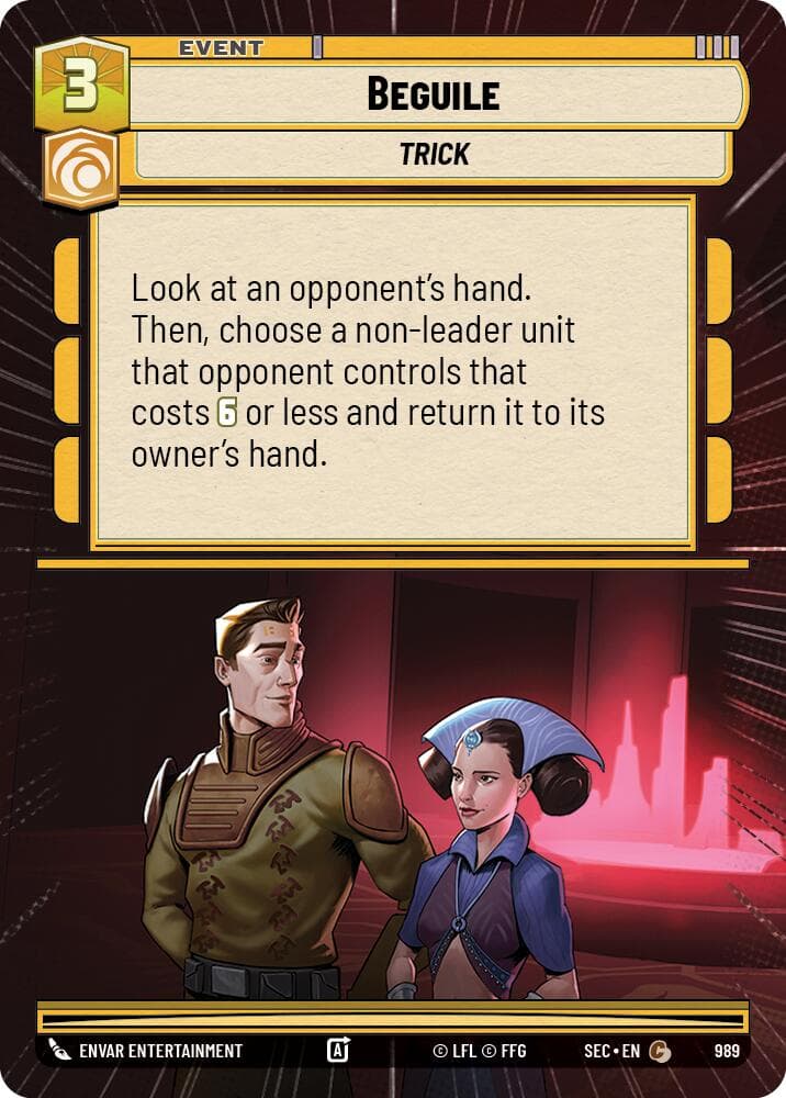 Beguile (Hyperspace Foil) — Secrets of Power card