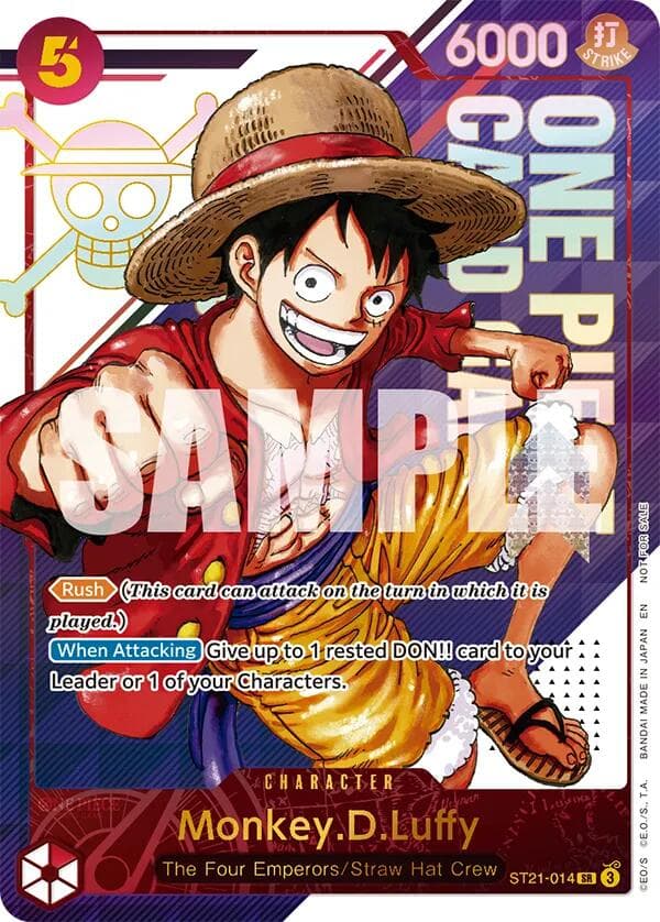 Monkey.D.Luffy - ST21-014 (3rd Anniversary Treasure Campaign Pack) — One Piece Promotion Cards card
