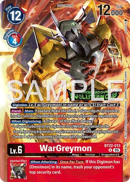 WarGreymon (Evolution Cup 2025 Vol. 3 Top 4) — Cyber Eden card