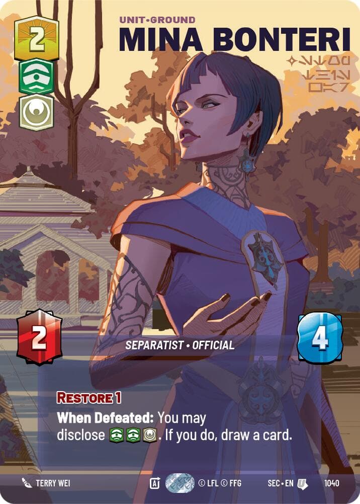 Mina Bonteri - Stop This War (Prestige) — Secrets of Power card