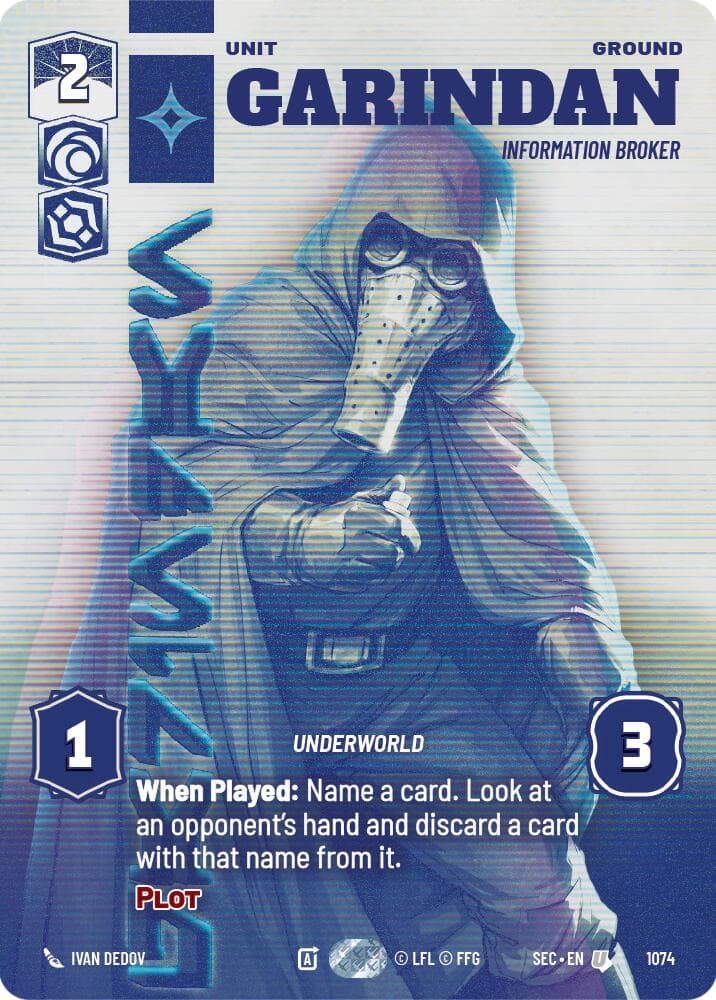Garindan - Information Broker (Prestige) — Secrets of Power card