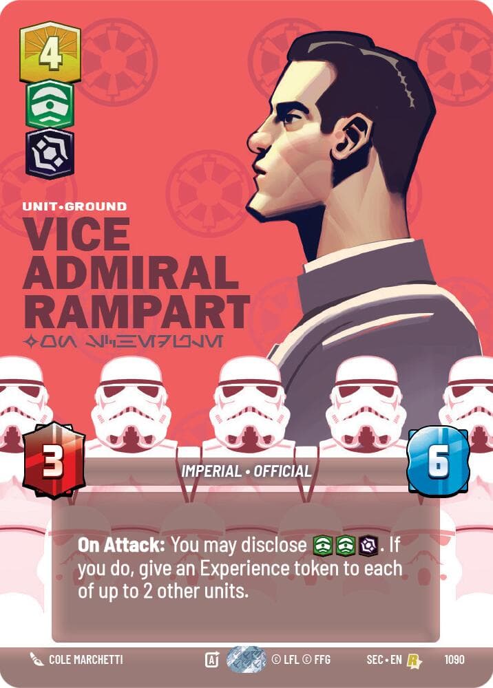 Vice Admiral Rampart - On Schedule (Prestige Foil) — Secrets of Power card