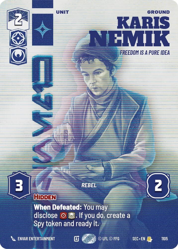 Karis Nemik - Freedom is a Pure Idea (Prestige Foil) — Secrets of Power card